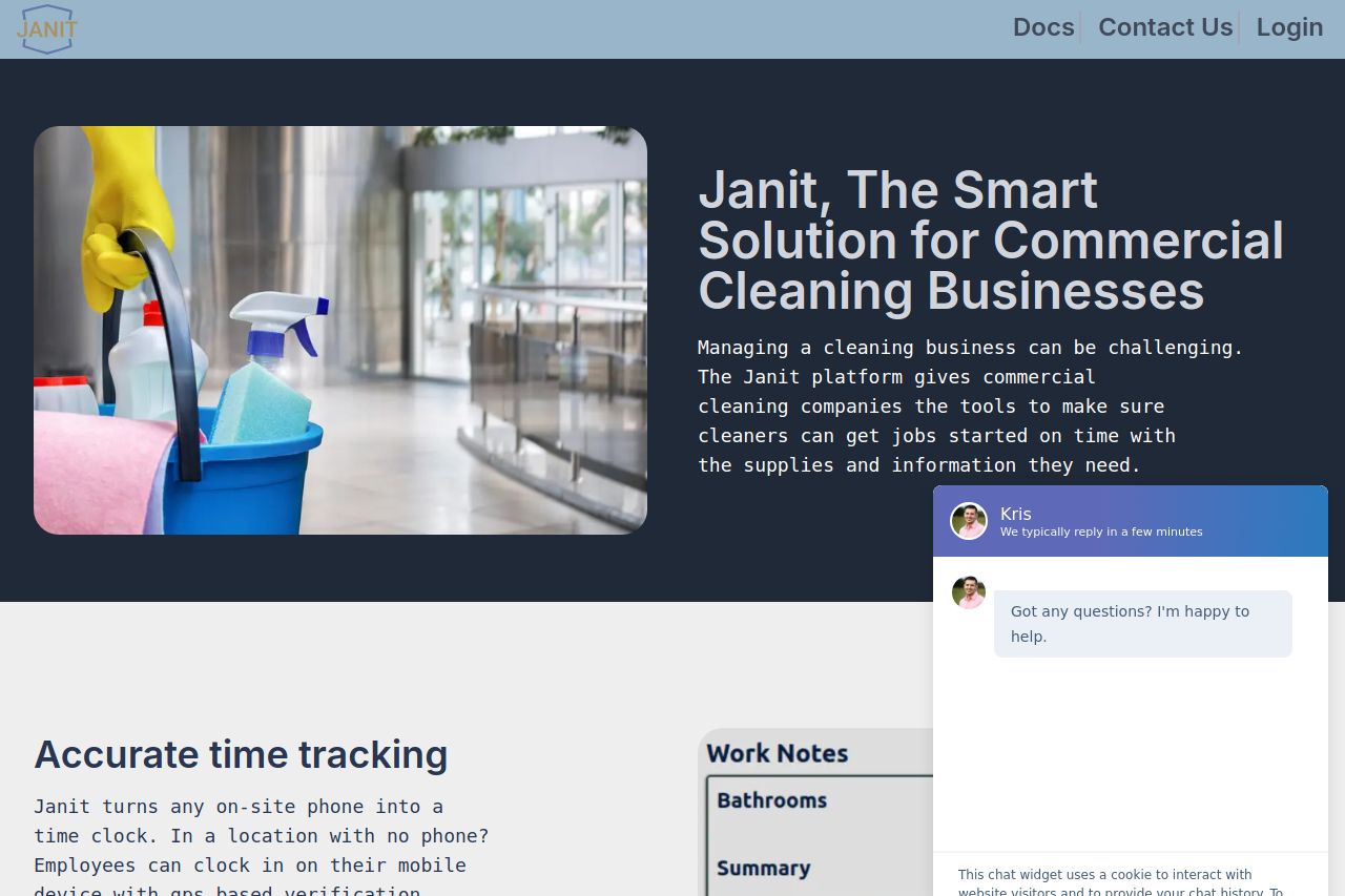 Screenshot of janit.app