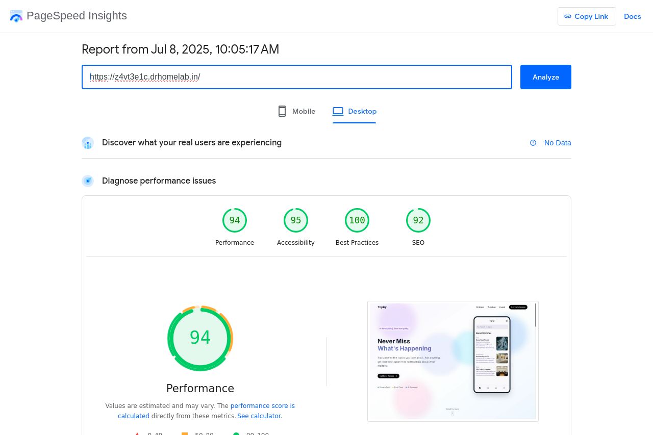 Report Screenshot