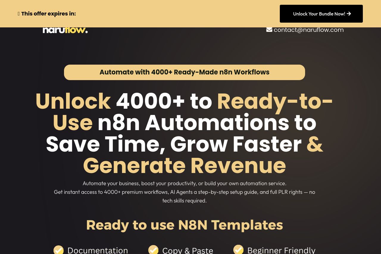 Screenshot of naruflow.com