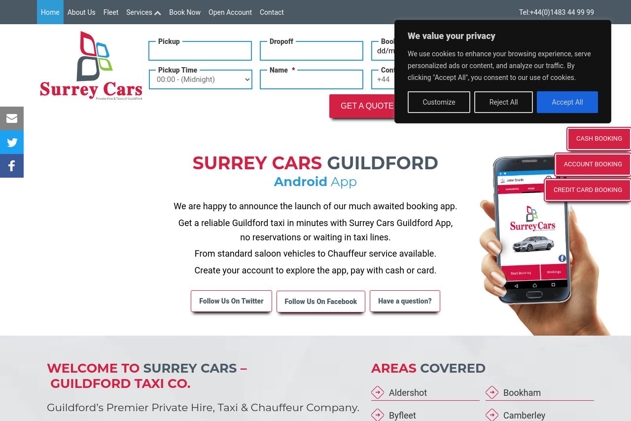 Screenshot of surreycarsguildford.com